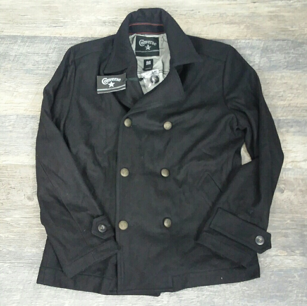 Black Canvas Converse Coat